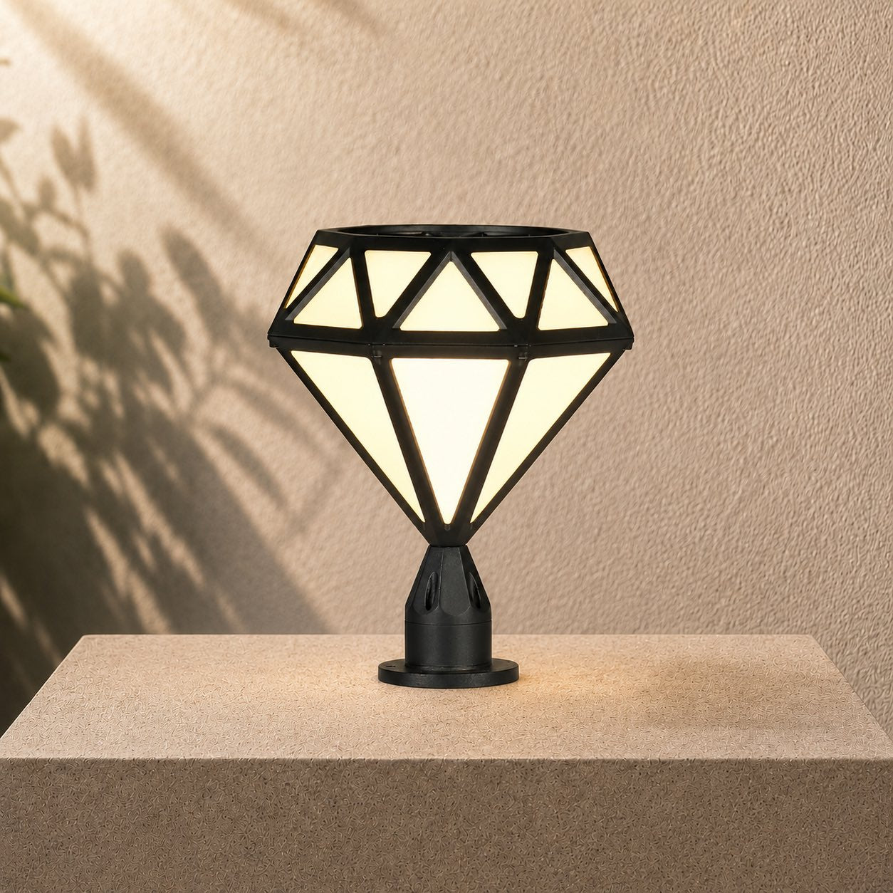 Modern Outdoor Pillar Light Aluminum Waterproof LED 3000K Warm White for Garden and Landscape Lighting