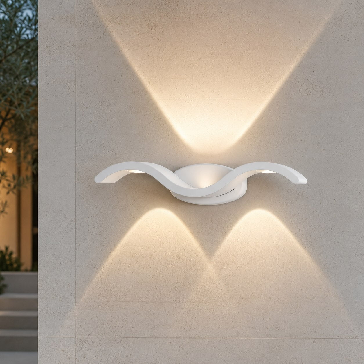 Modern Waterproof Outdoor Wall Light Fixture Alloy LED Adjustable for Enhanced Illumination