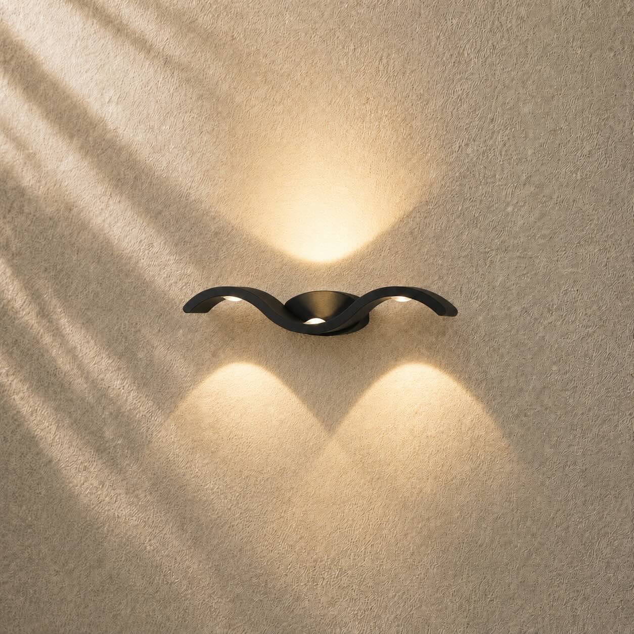 Modern Waterproof Outdoor Wall Light Fixture Alloy LED Adjustable for Enhanced Illumination