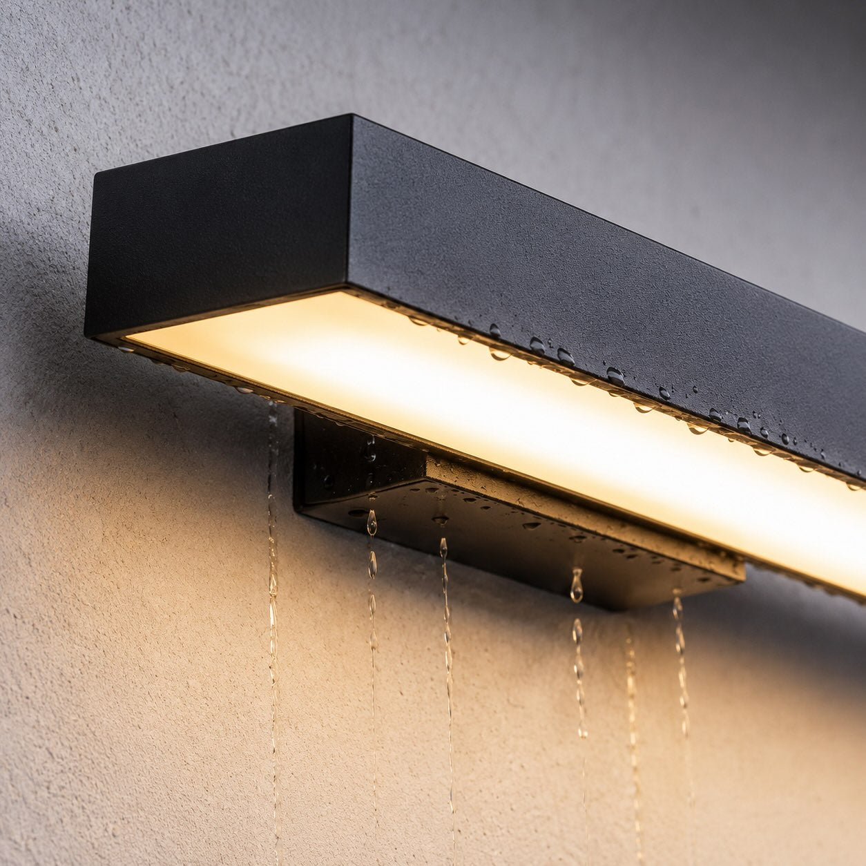 Modern LED Outdoor Wall Light Motion Sensor Rectangular Stainless Steel IP65 Waterproof