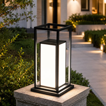 Solar Outdoor Wall Light Waterproof Stainless Steel Acrylic LED 3000K Warm White IP65