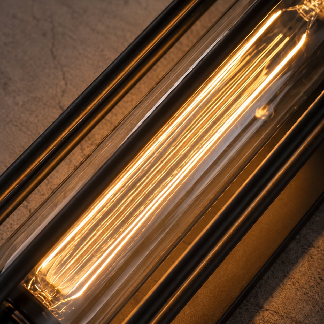 Industrial Wall Sconce Wall Mounted Black Iron E26 Compatible LED Wall Light 3000K Warm White