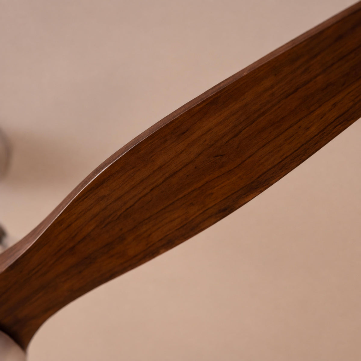 Modern Black Ceiling Fan with Light Flush Mount Iron Glass Wood Blades LED Adjustable Speed