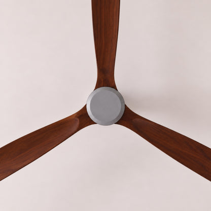 Modern Ceiling Fan 60 Inch Wood Blades Flush Mount Remote Control Energy Efficient Adjustable Speed