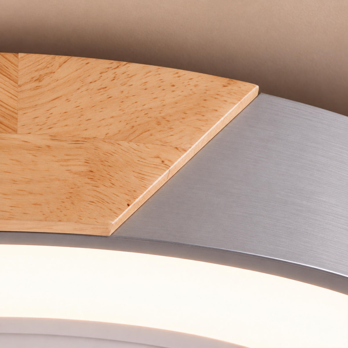 Modern Bladeless Ceiling Fan with Lights Flush Mount Iron Frame Dimmable LED Color Temperature