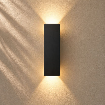 Modern Outdoor Wall Light Wall Mounted Aluminum 18W LED IP65 Weather Resistant for Gardens