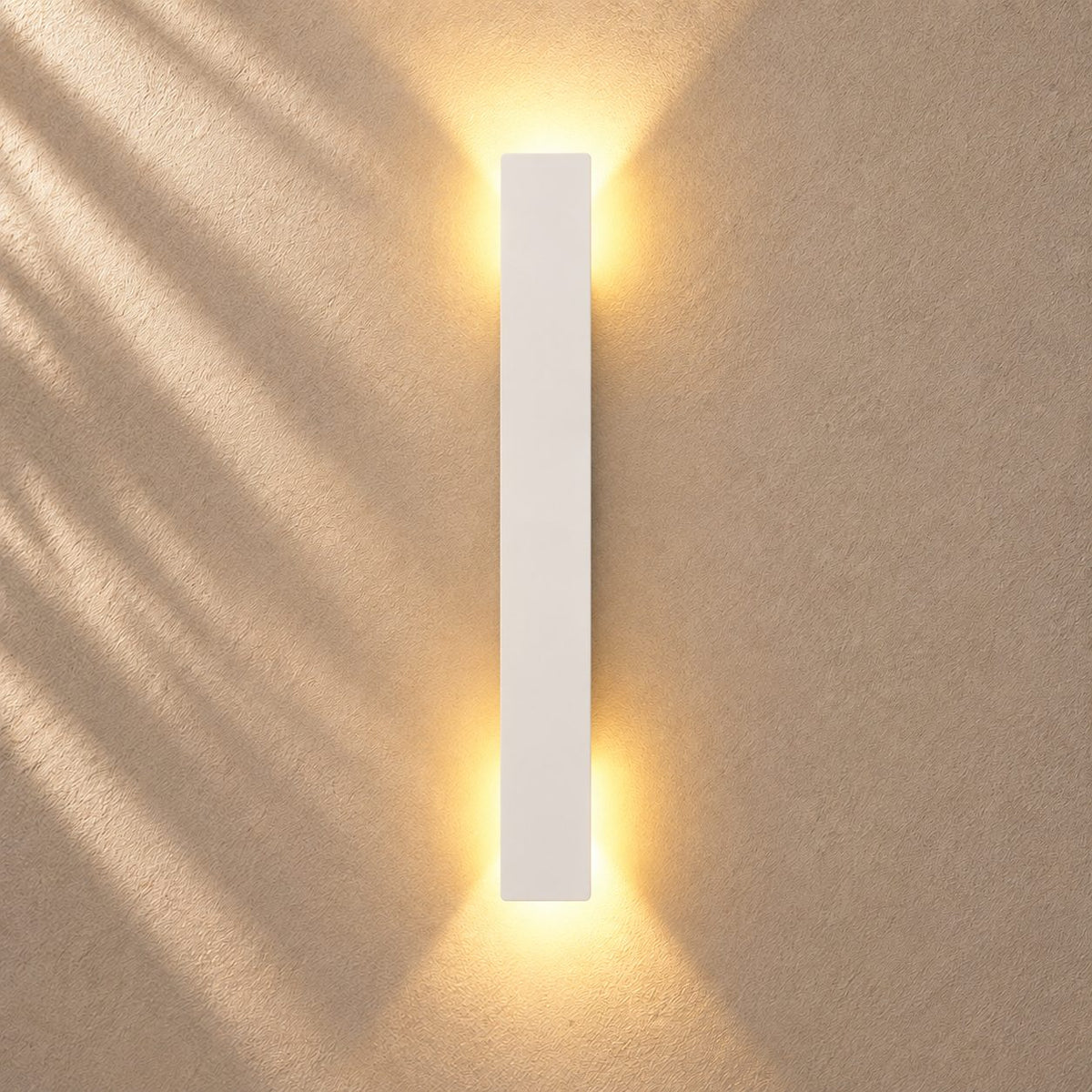 Modern Outdoor Wall Light Wall Mounted Aluminum 18W LED IP65 Weather Resistant for Gardens