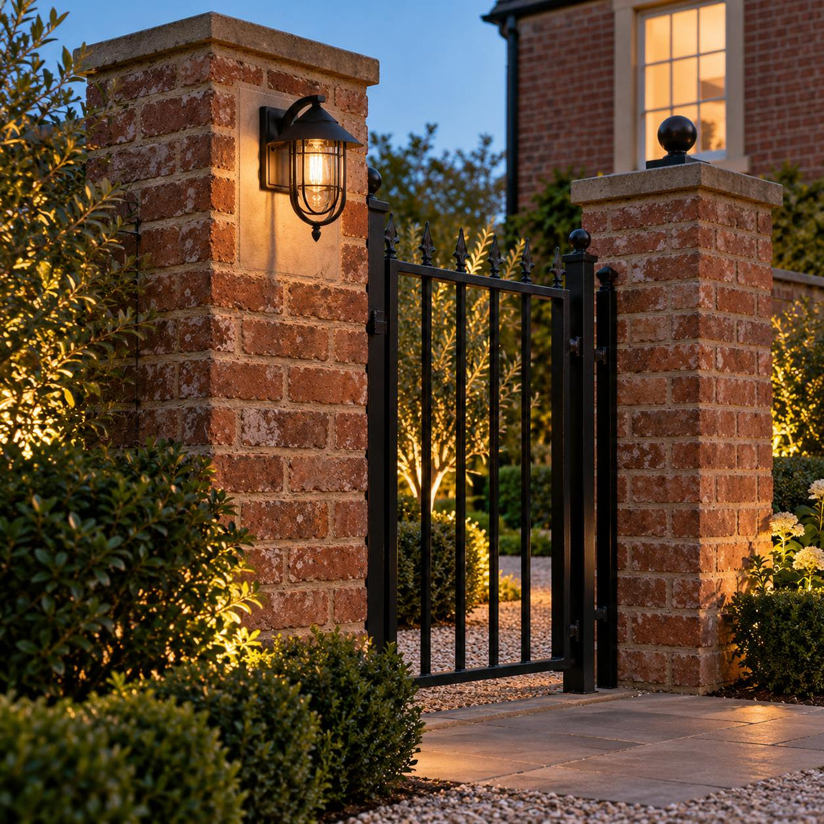 Modern Outdoor Wall Light Motion Sensor Waterproof Metal LED Fixture for Exterior Use