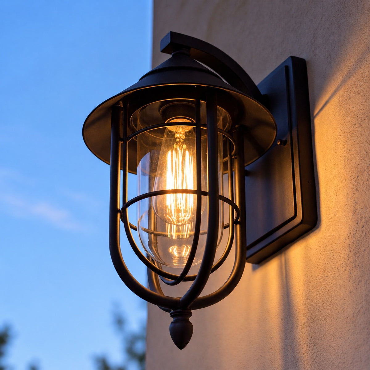 Modern Outdoor Wall Light Motion Sensor Waterproof Metal LED Fixture for Exterior Use