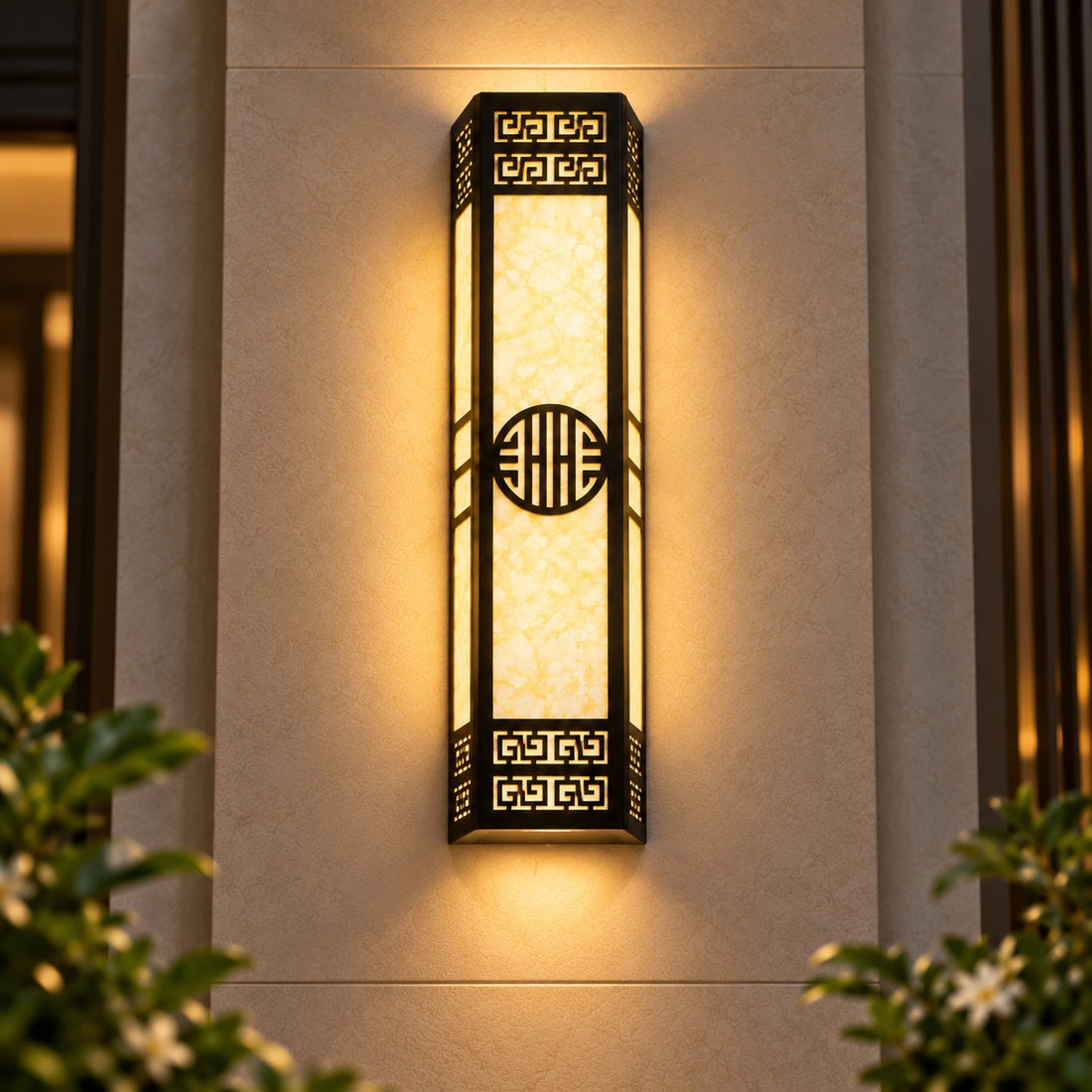 Modern Outdoor Wall Light Wall Mounted Metal Integrated LED Waterproof for Gardens and Patios
