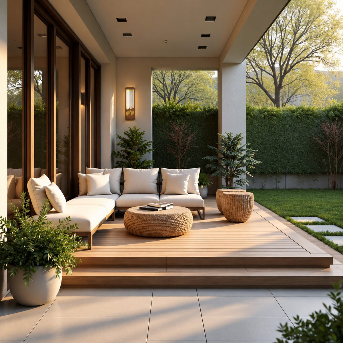 Modern Outdoor Wall Light Wall Mounted Stainless Steel Integrated LED Weather-Resistant IP65