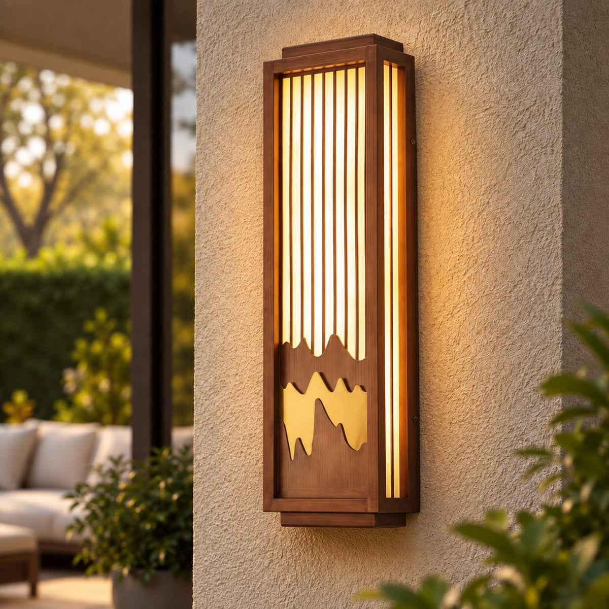 Modern Outdoor Wall Light Wall Mounted Stainless Steel Integrated LED Weather-Resistant IP65