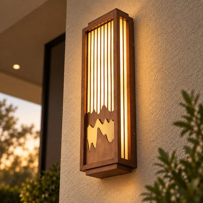 Modern Outdoor Wall Light Wall Mounted Stainless Steel Integrated LED Weather-Resistant IP65