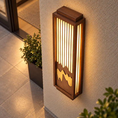 Modern Outdoor Wall Light Wall Mounted Stainless Steel Integrated LED Weather-Resistant IP65