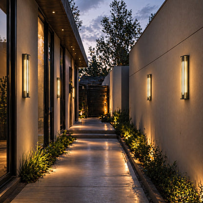 Modern Outdoor Wall Light Wall Mounted Stainless Steel Adjustable LED Weather Resistant