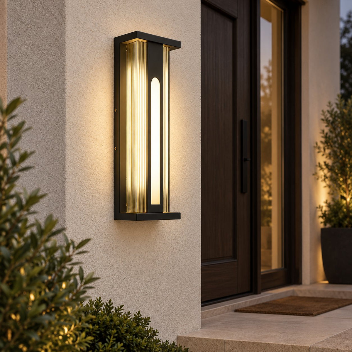 Modern Outdoor Wall Light Wall Mounted Stainless Steel Adjustable LED Weather Resistant