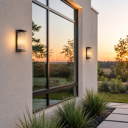 Modern Outdoor Wall Lamp Stainless Steel Waterproof LED Dimmable Wall Sconce for Exterior Use