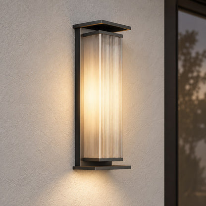 Modern Outdoor Wall Lamp Stainless Steel Waterproof LED Dimmable Wall Sconce for Exterior Use