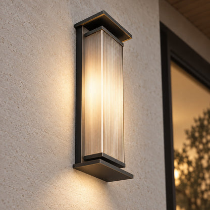 Modern Outdoor Wall Lamp Stainless Steel Waterproof LED Dimmable Wall Sconce for Exterior Use