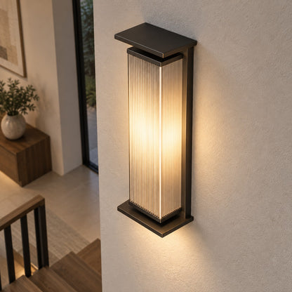 Modern Outdoor Wall Lamp Stainless Steel Waterproof LED Dimmable Wall Sconce for Exterior Use