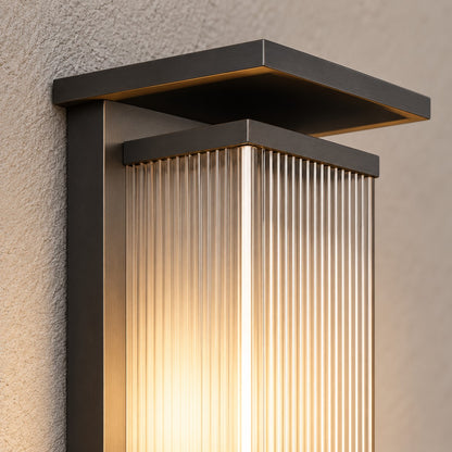 Modern Outdoor Wall Lamp Stainless Steel Waterproof LED Dimmable Wall Sconce for Exterior Use