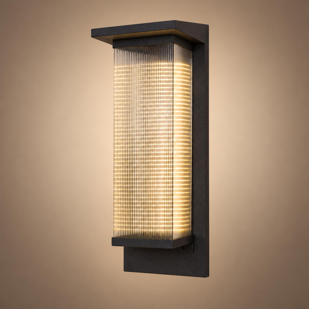 Modern Outdoor Solar Wall Lights with Remote Control Stainless Steel LED and IP65 Moisture Resistance