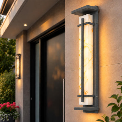 Modern Outdoor Wall Light Waterproof Stainless Steel IP65 Rated Integrated LED Fixture