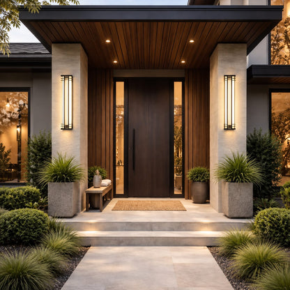 Modern Outdoor Wall Light Wall Mounted Stainless Steel Acrylic LED Weather Resistant