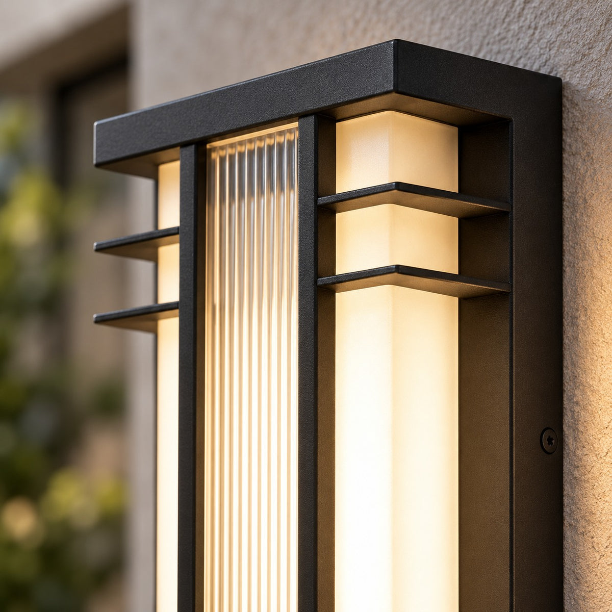 Modern Outdoor Wall Light Wall Mounted Stainless Steel Acrylic LED Weather Resistant