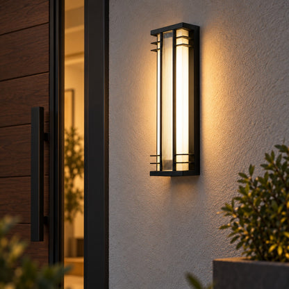 Modern Outdoor Wall Light Wall Mounted Stainless Steel Acrylic LED Weather Resistant