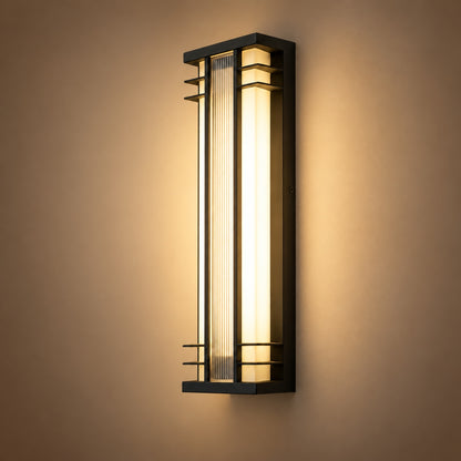Modern Outdoor Wall Light Wall Mounted Stainless Steel Acrylic LED Weather Resistant