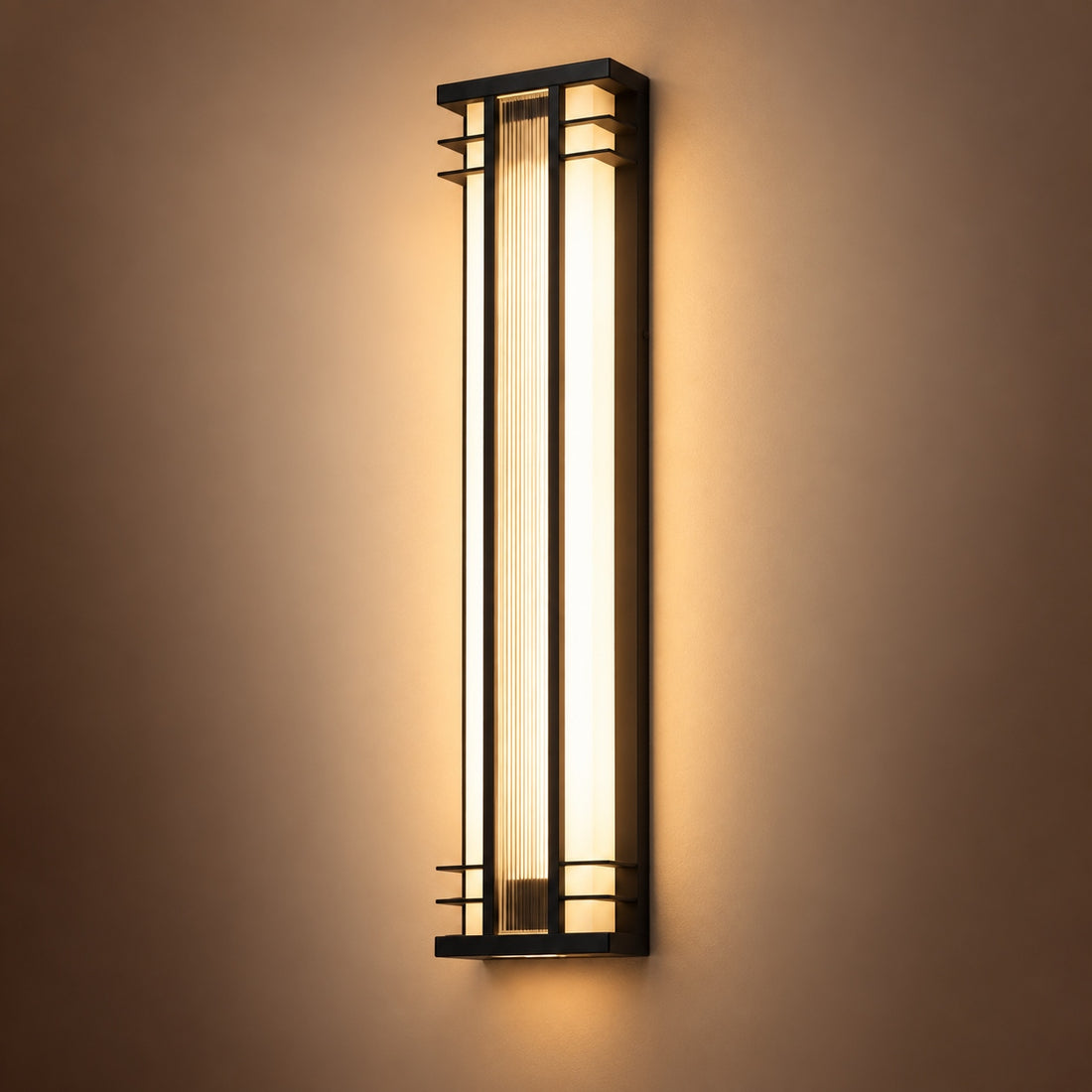 Modern Outdoor Wall Light Wall Mounted Stainless Steel Acrylic LED Weather Resistant