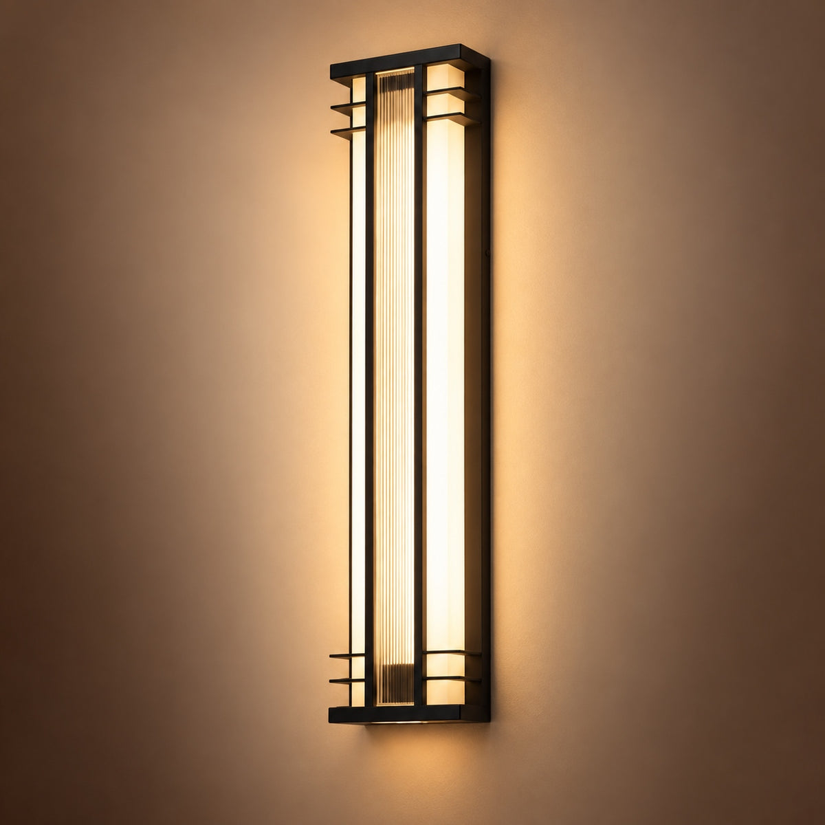Modern Outdoor Wall Light Wall Mounted Stainless Steel Acrylic LED Weather Resistant