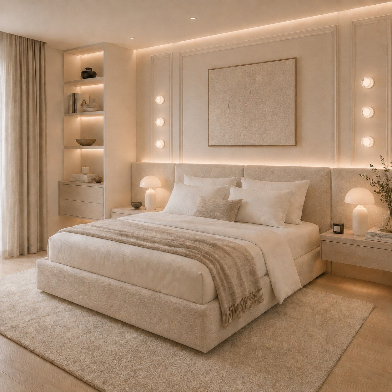 Modern Wall Light Wall Mounted Dimple Glass Aluminum LED with Smart Light Sensor 3000K