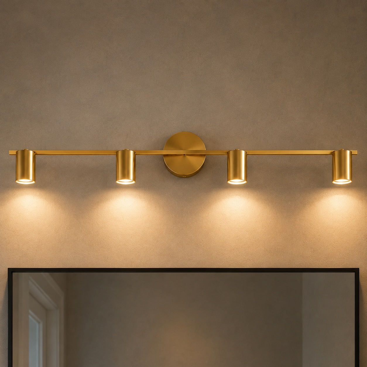Modern Adjustable Wall Light Rotatable Sconce Brass Fixture with 350° Head Rotation