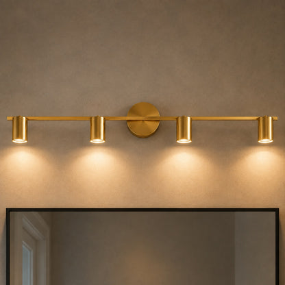 Modern Adjustable Wall Light Rotatable Sconce Brass Fixture with 350° Head Rotation