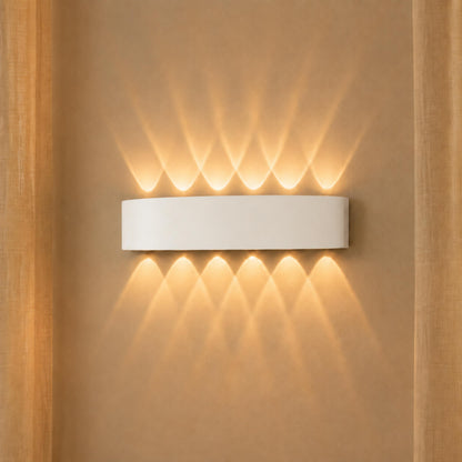 Modern Waterproof Outdoor Wall Light Aluminum Up-and-Down LED Sconce for Indoor and Outdoor Use