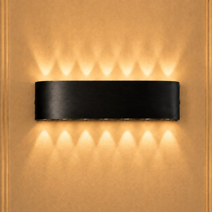 Modern Waterproof Outdoor Wall Light Aluminum Up-and-Down LED Sconce for Indoor and Outdoor Use