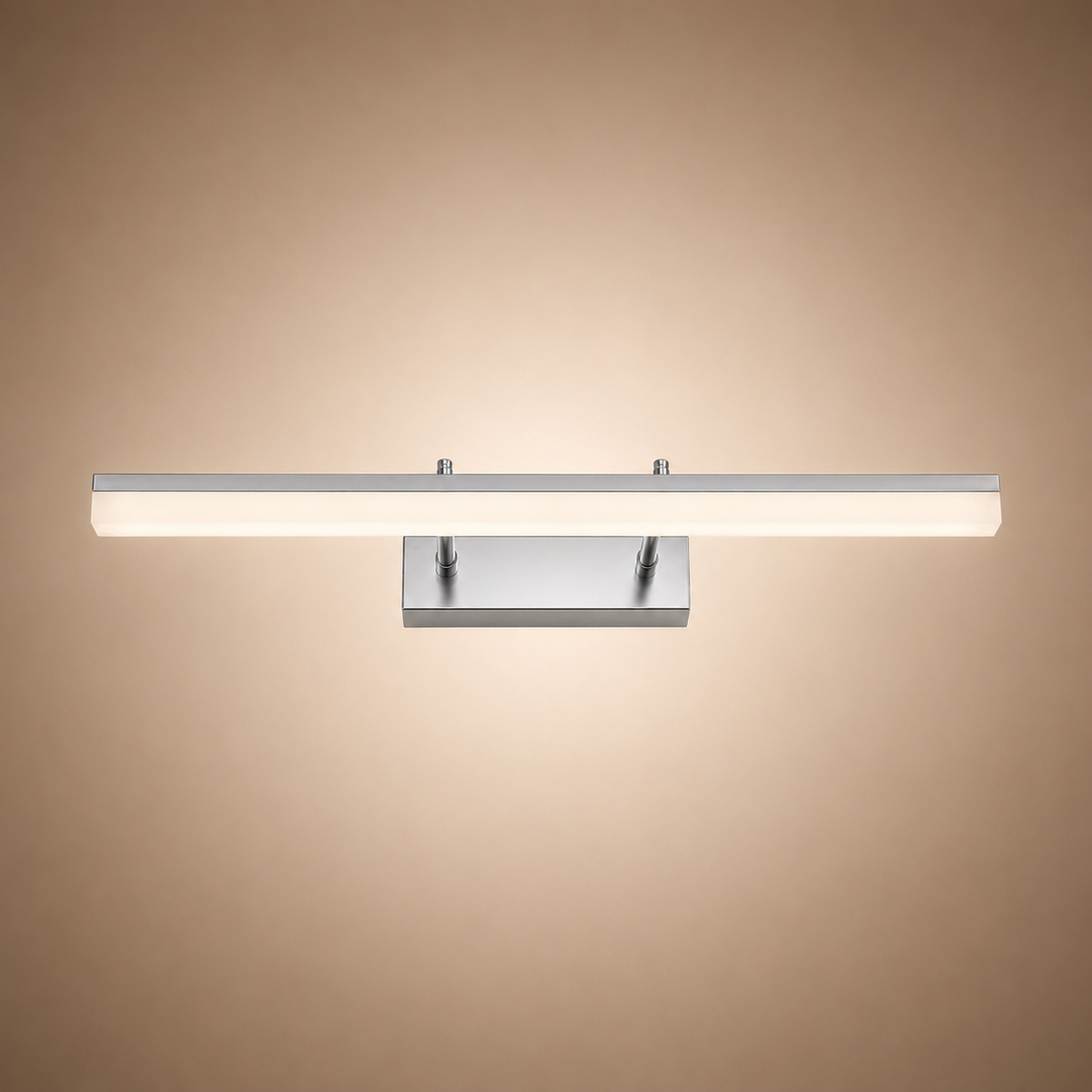 Modern Gold Bathroom Vanity Light Bar Wall Mounted Stainless Steel LED Adjustable 3-Colour