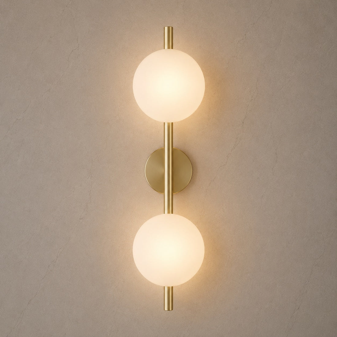 Nordic Wall Light Wall Mounted Sconce with Mouth-Blown Glass Shade and Integrated 5W LED