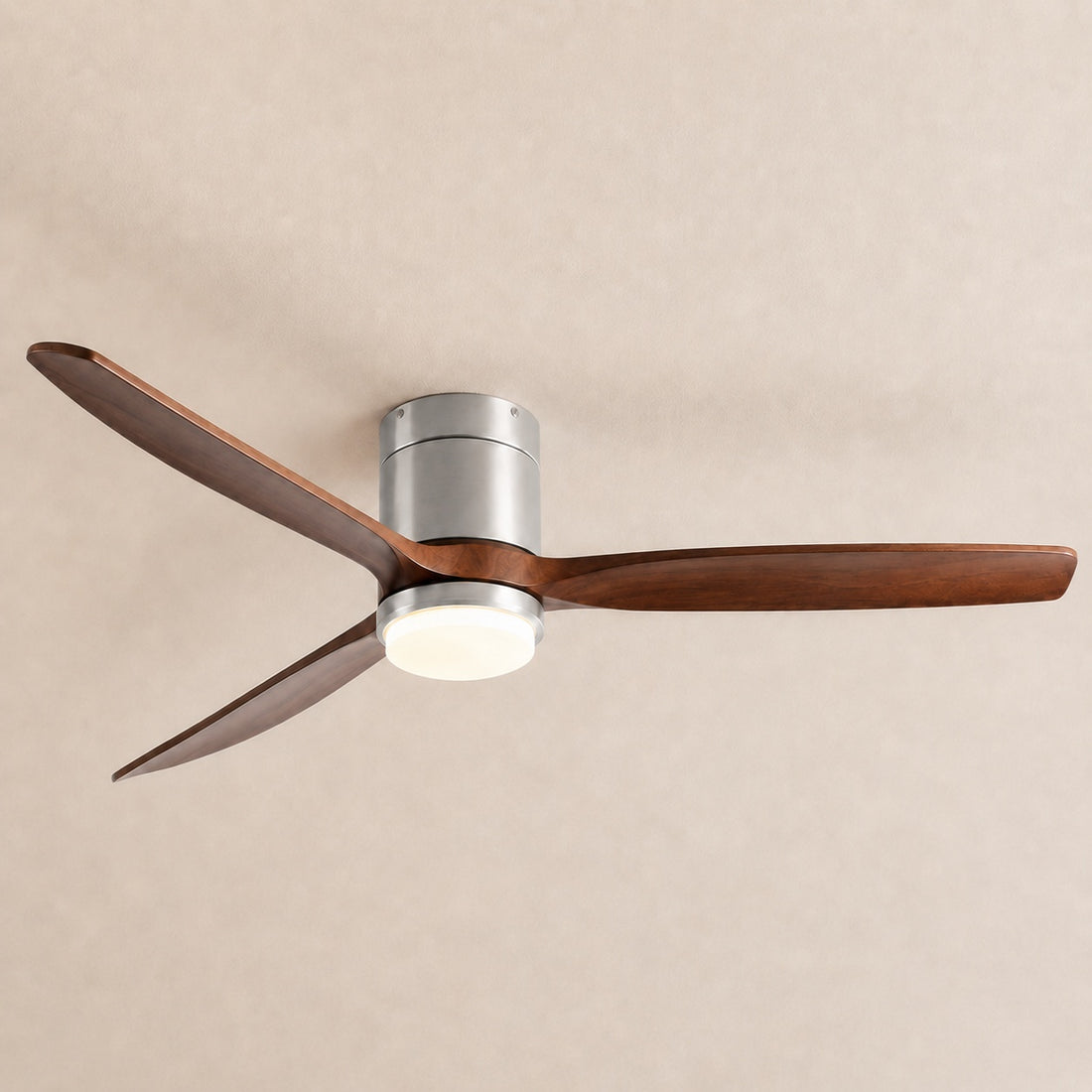 Modern Ceiling Fan with Lights Remote Control Wood Blades 6-Speed DC Motor Energy Efficient LED