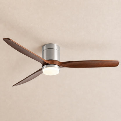Modern Ceiling Fan with Lights Remote Control Wood Blades 6-Speed DC Motor Energy Efficient LED