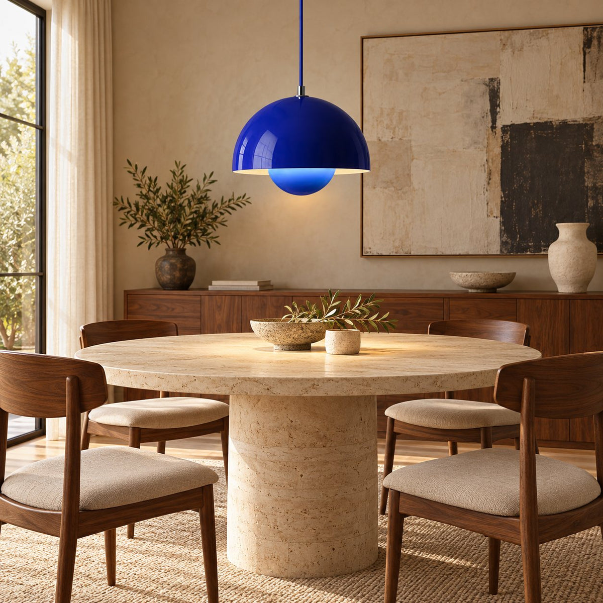 Modern Adjustable Black Pendant Light Hanging Metal LED for Kitchen and Home Lighting
