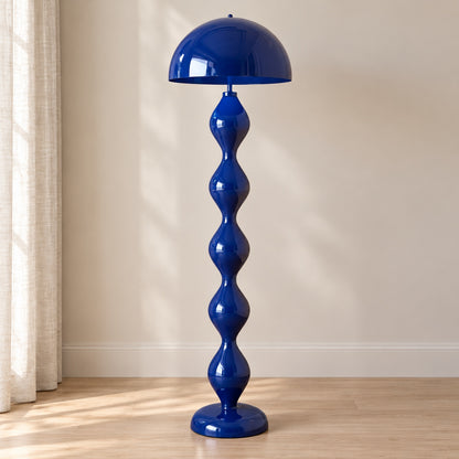 Modern Floor Lamp Mushroom Design Resin Construction Dimmable E26 E27 Compatible 59 Inch Height