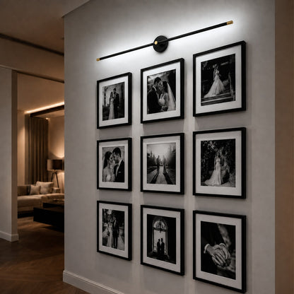 Modern Wall Sconce Light Adjustable Linear Metal LED with Warm and Cool Light Options