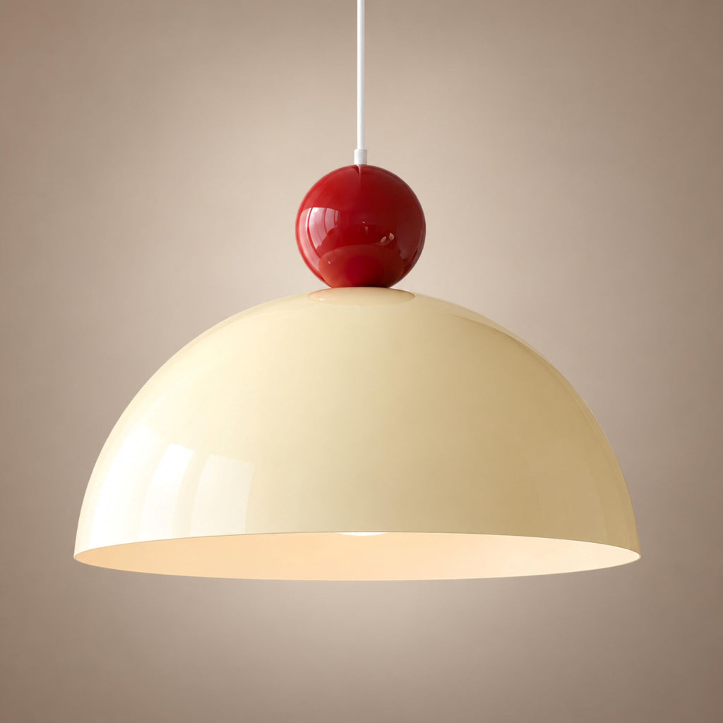 Modern Colorful Glass Pendant Light Adjustable Height LED Hanging Fixture for Kitchen Dining