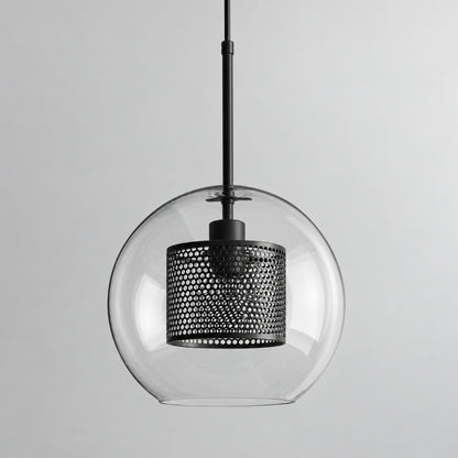 Modern Glass Pendant Light Adjustable Hanging Fixture with LED Technology for Kitchen Island