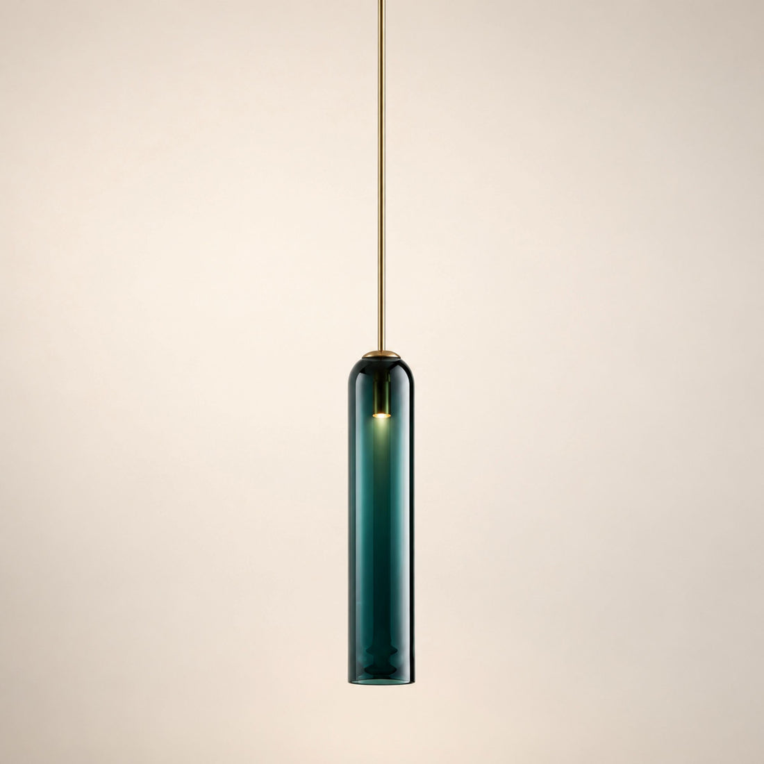 Modern Glass Pendant Lamp Adjustable Height LED Hanging Light for Kitchen Lighting