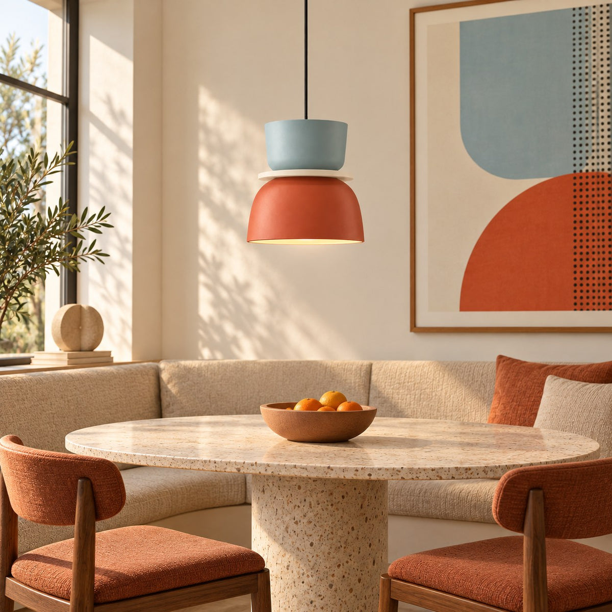 Modern Black Pendant Light Adjustable Metal Shade LED Pendant Lighting for Kitchen Island