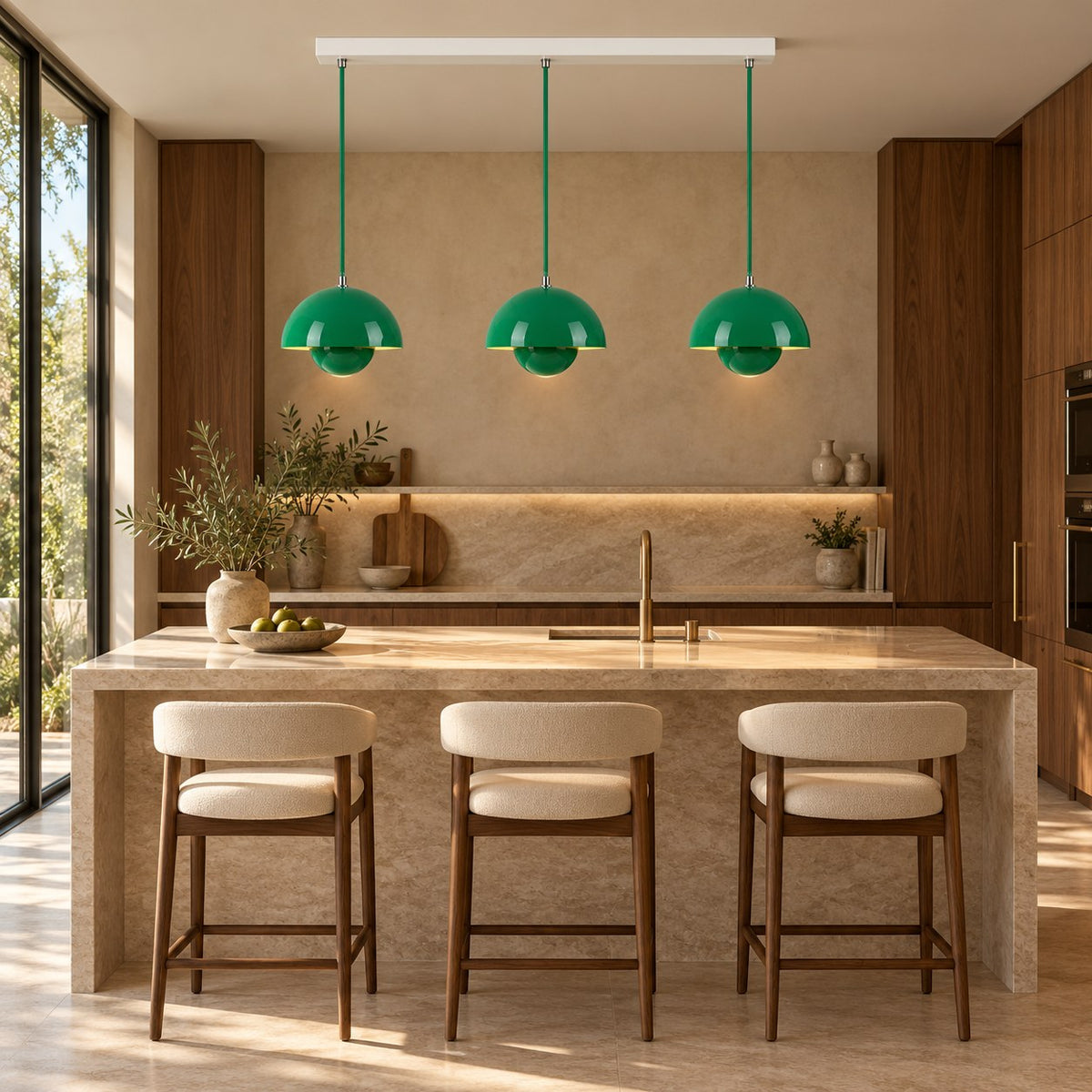 Modern Adjustable Black Pendant Light Hanging Metal LED for Kitchen and Home Lighting
